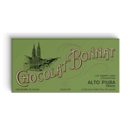 Tablette Noir 75% ALTO PIURA (Pérou)