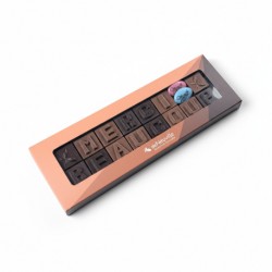 Message chocolat MERCI BEAUCOUP