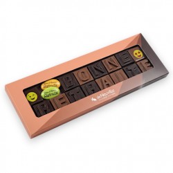 Message en chocolat bonne retraite