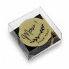 5 Etuis Palets chocolat personnalisés "Merci"