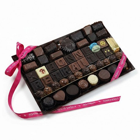 Composition chocolat " Bonne retraite"