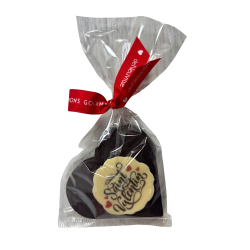 Bouchée cœur chocolat au lait Saint Valentin
