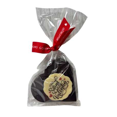 Bouchée cœur chocolat au lait Saint Valentin