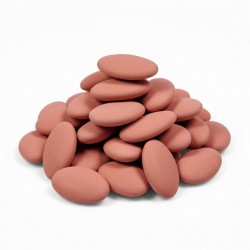 Dragées chocolat 70% terracotta