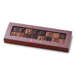 Message chocolat à personnaliser - 16 lettres