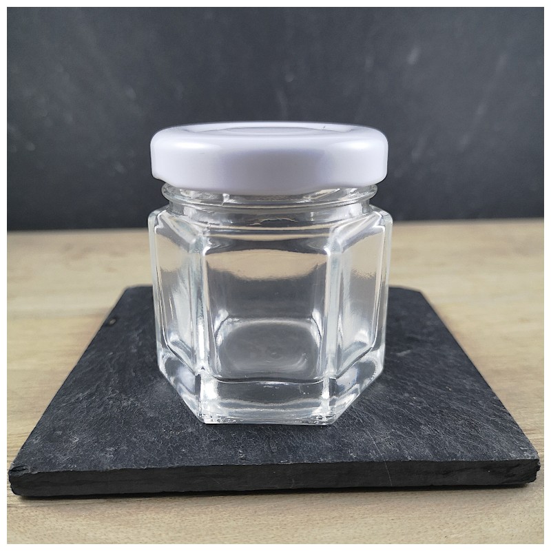 Mini pot de confiture sous pochette (individuel, Carton, verre